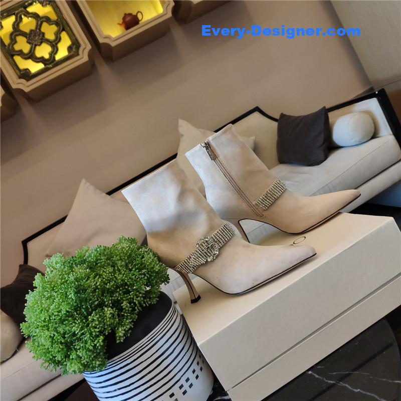 J1m*y Ch00 kaza embellished suede ankle boots