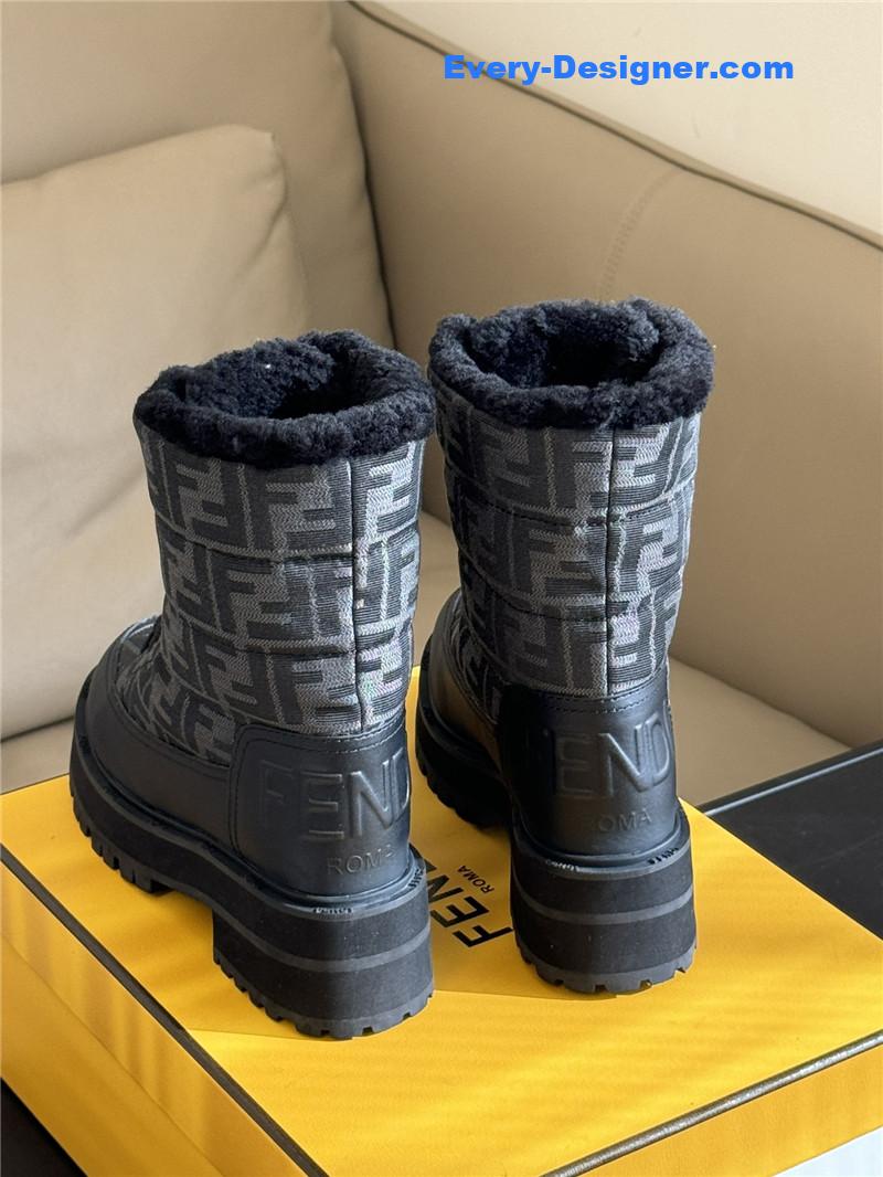 F**di signature ff-logo padded biker boots
