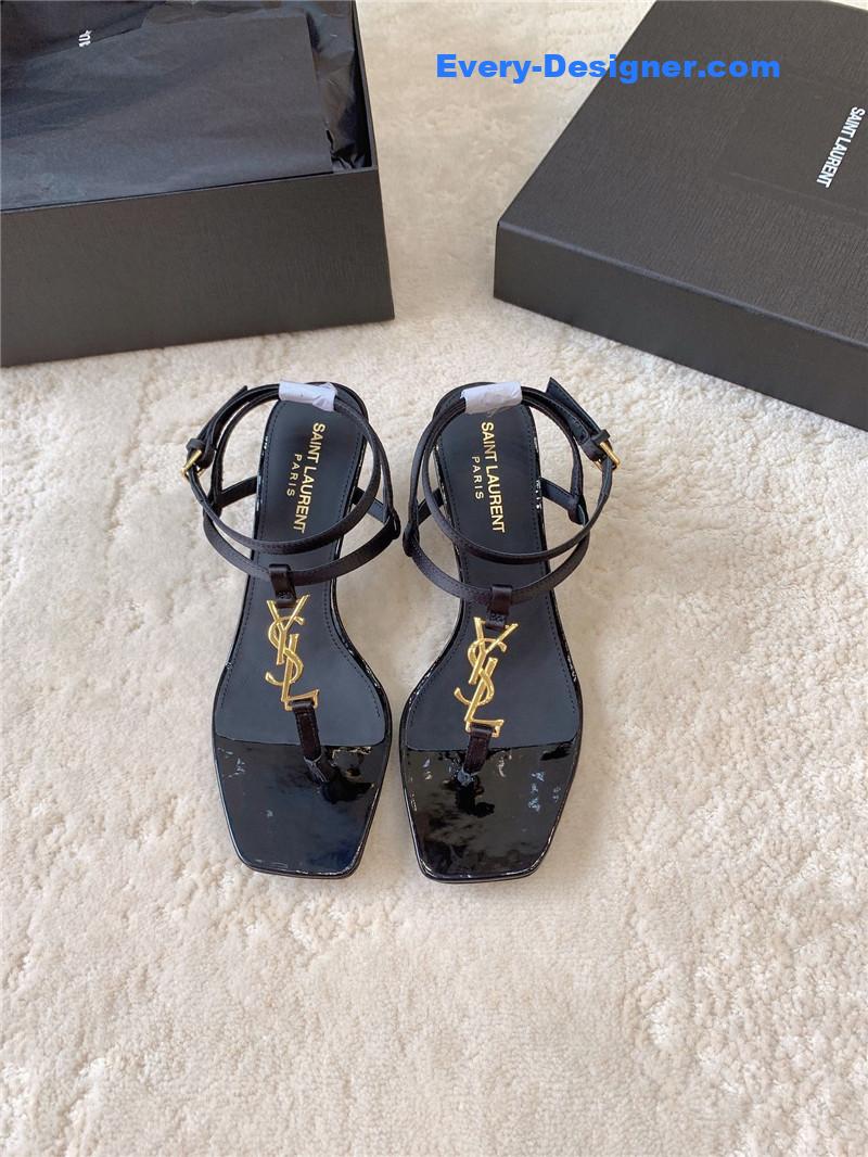 YSL kitten heel sandals