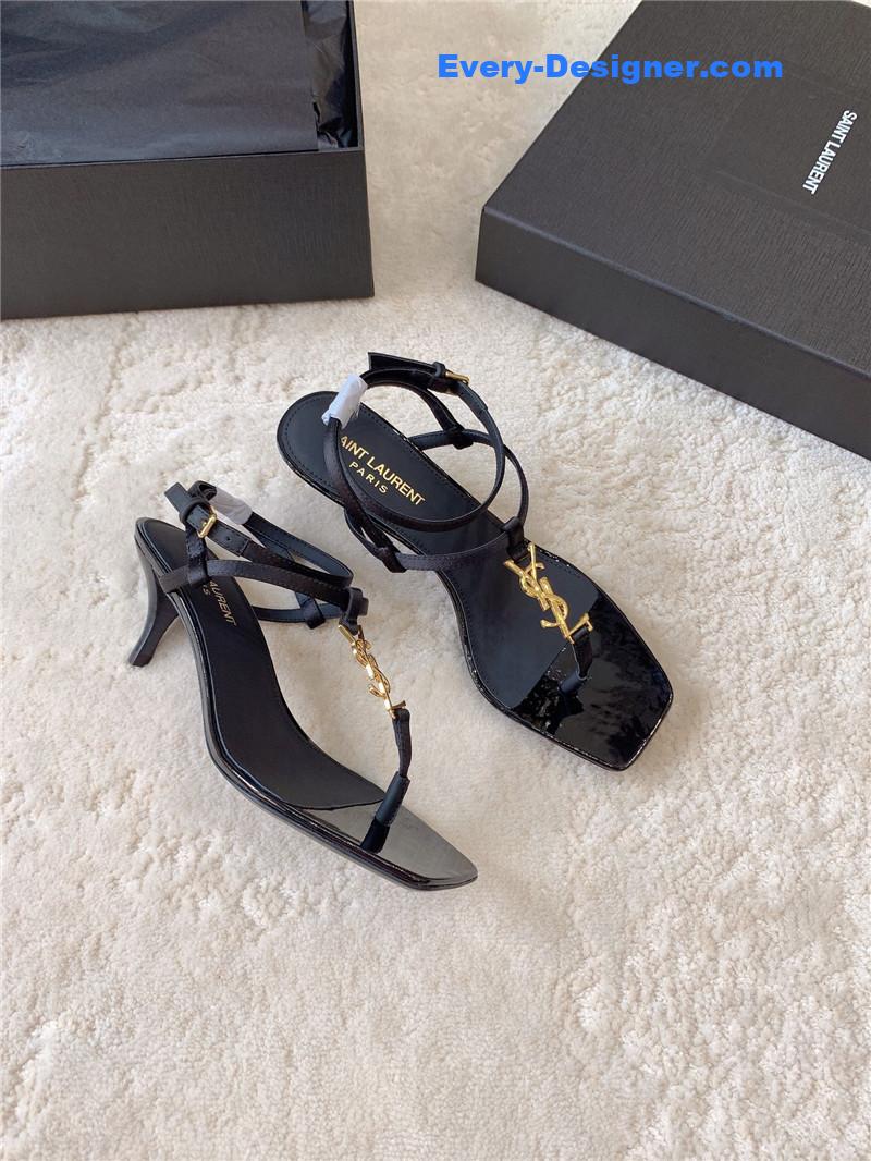 YSL kitten heel sandals