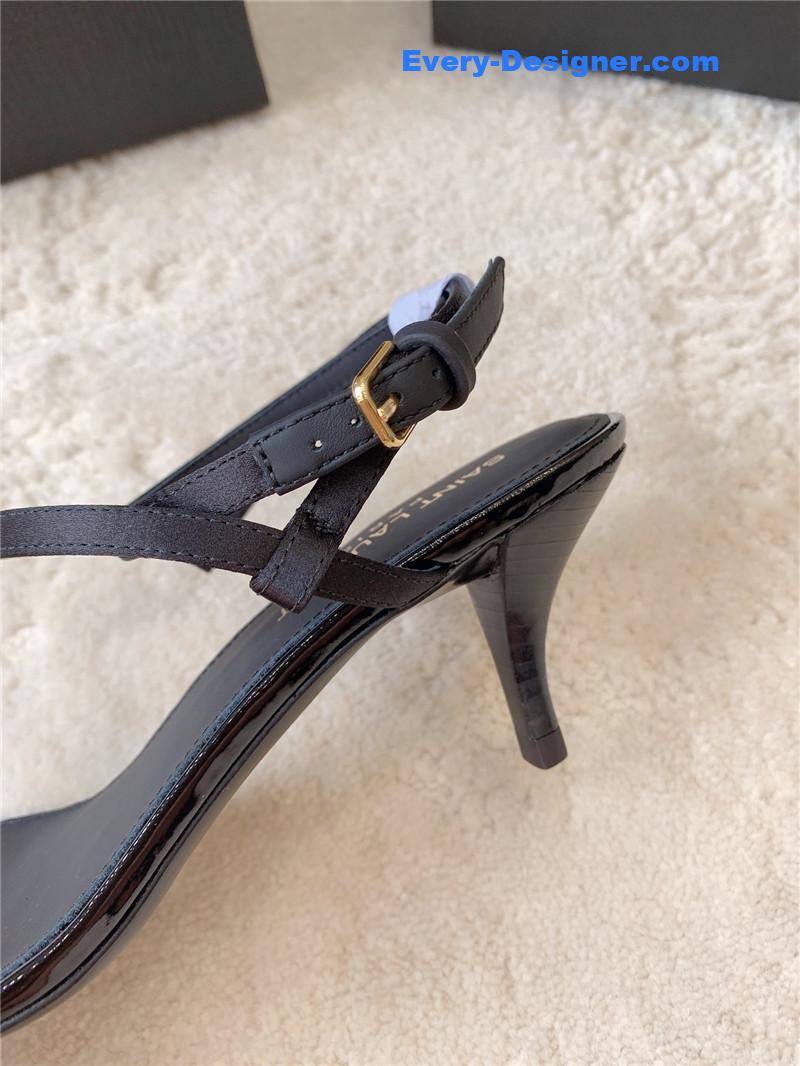 YSL kitten heel sandals