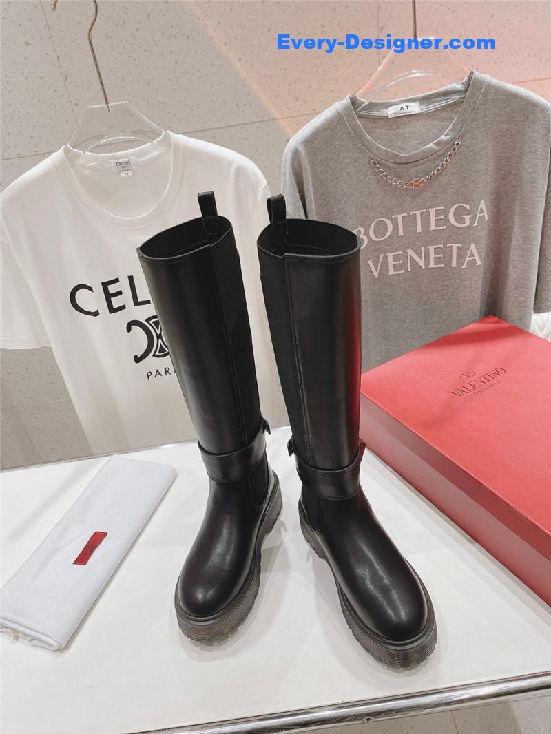 Valentino Platform Knee High Boots