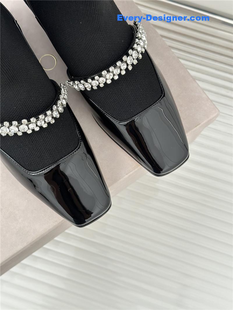 Jimmy Choo Knit Patent Leather Socks Boots