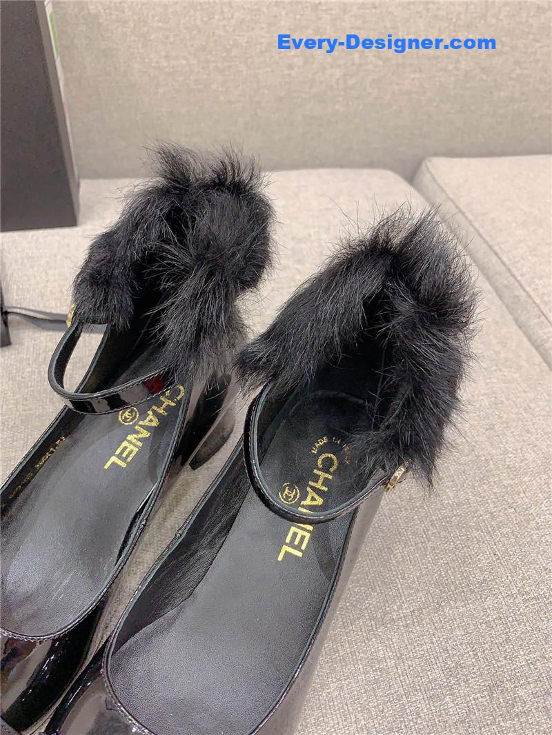 Ch**el new furry high heels