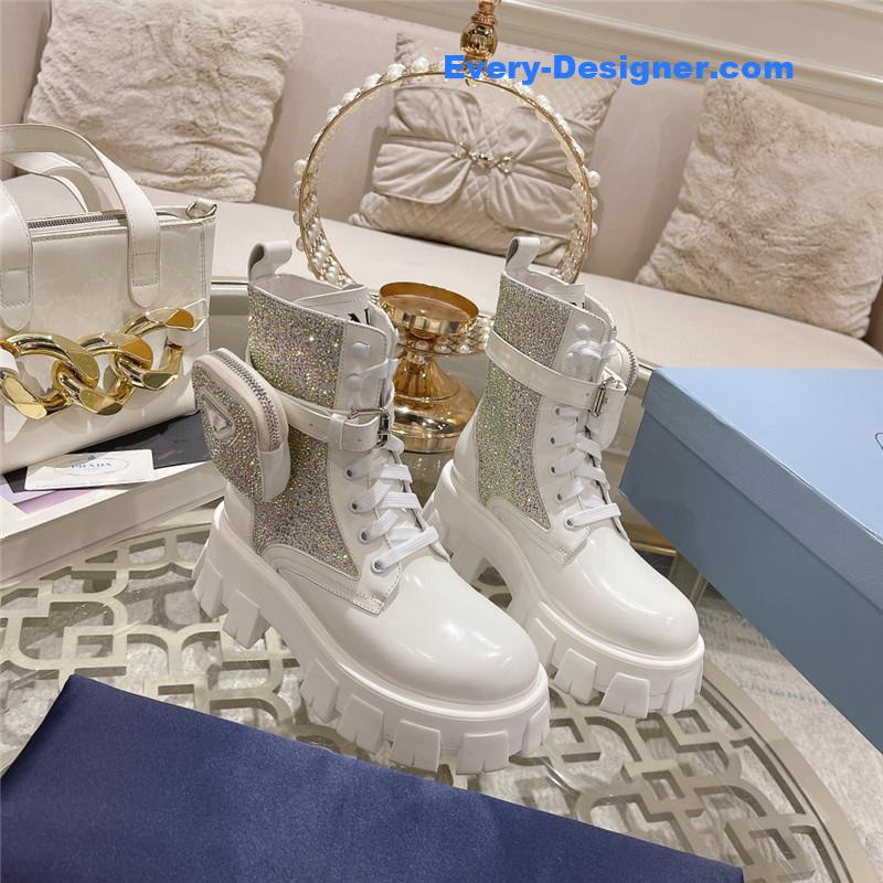 Prada Monolith Boots with Pouch
