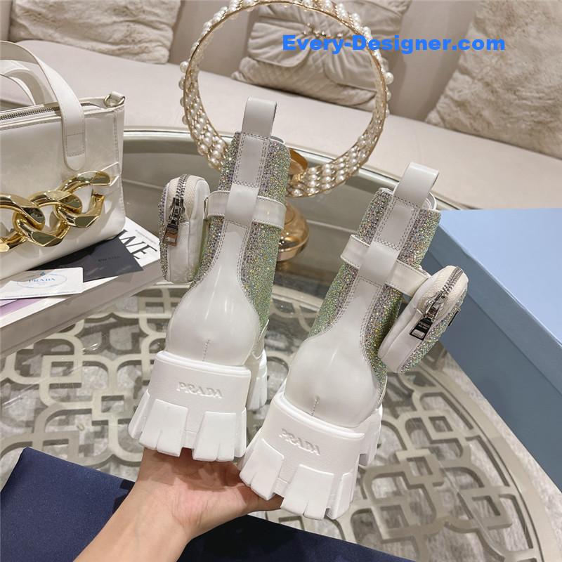 Pra*a monolith boots with pouch