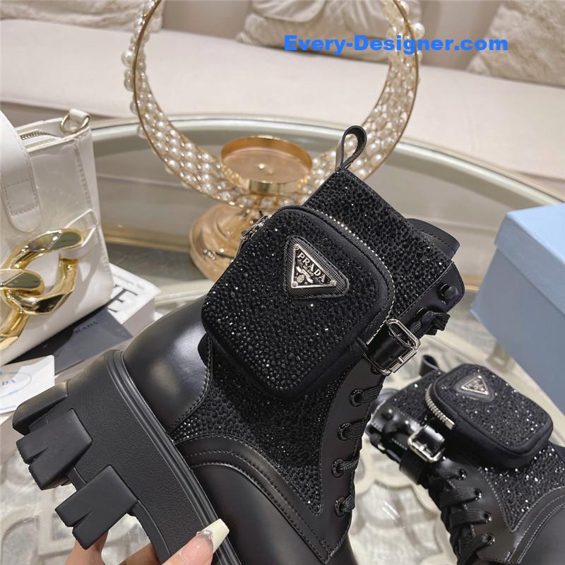 Pra*a monolith pouch leather boots