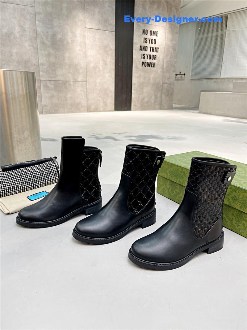 Gvc*1 gg monogram leather boots