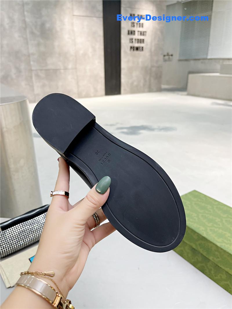 Gucci Black Leather Microguccissima Ankle Boots