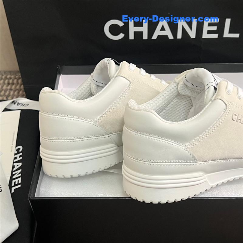 Ch**el cc logo white sneakers