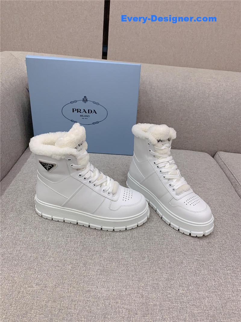 prada warm high top casual shoes