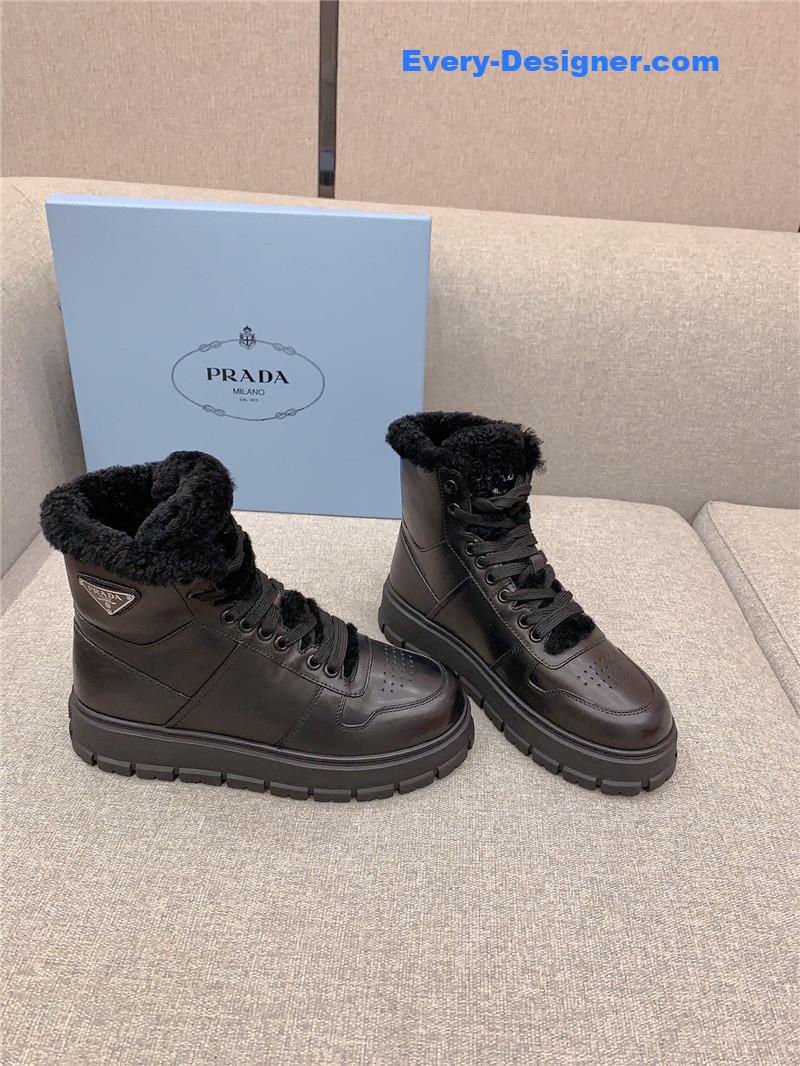 prada warm high top casual shoes