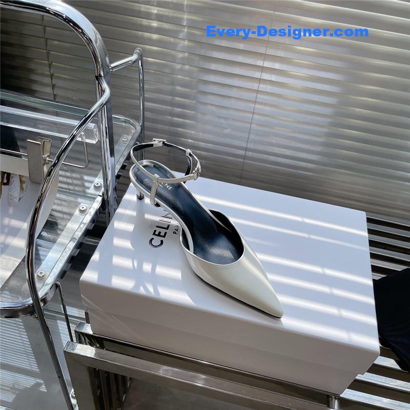 celine new arc de triomphe pointed toe cat heel sandals