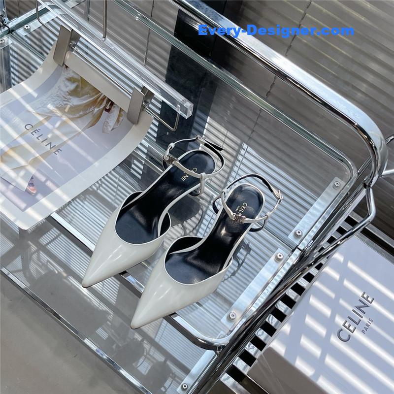celine new arc de triomphe pointed toe cat heel sandals