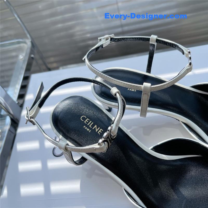 celine new arc de triomphe pointed toe cat heel sandals