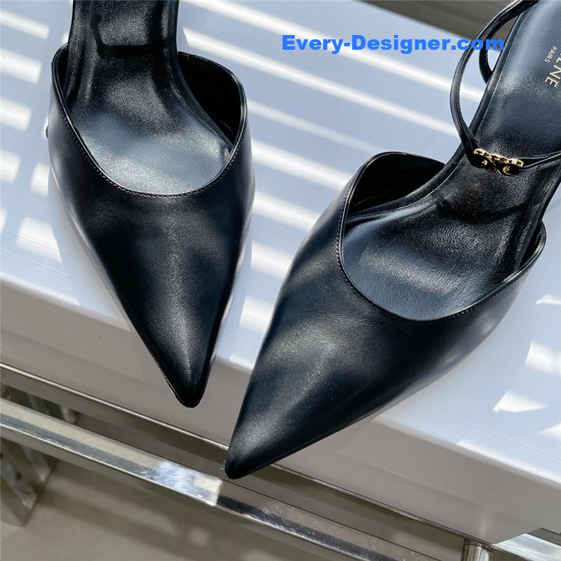 celine new arc de triomphe pointed toe cat heel sandals