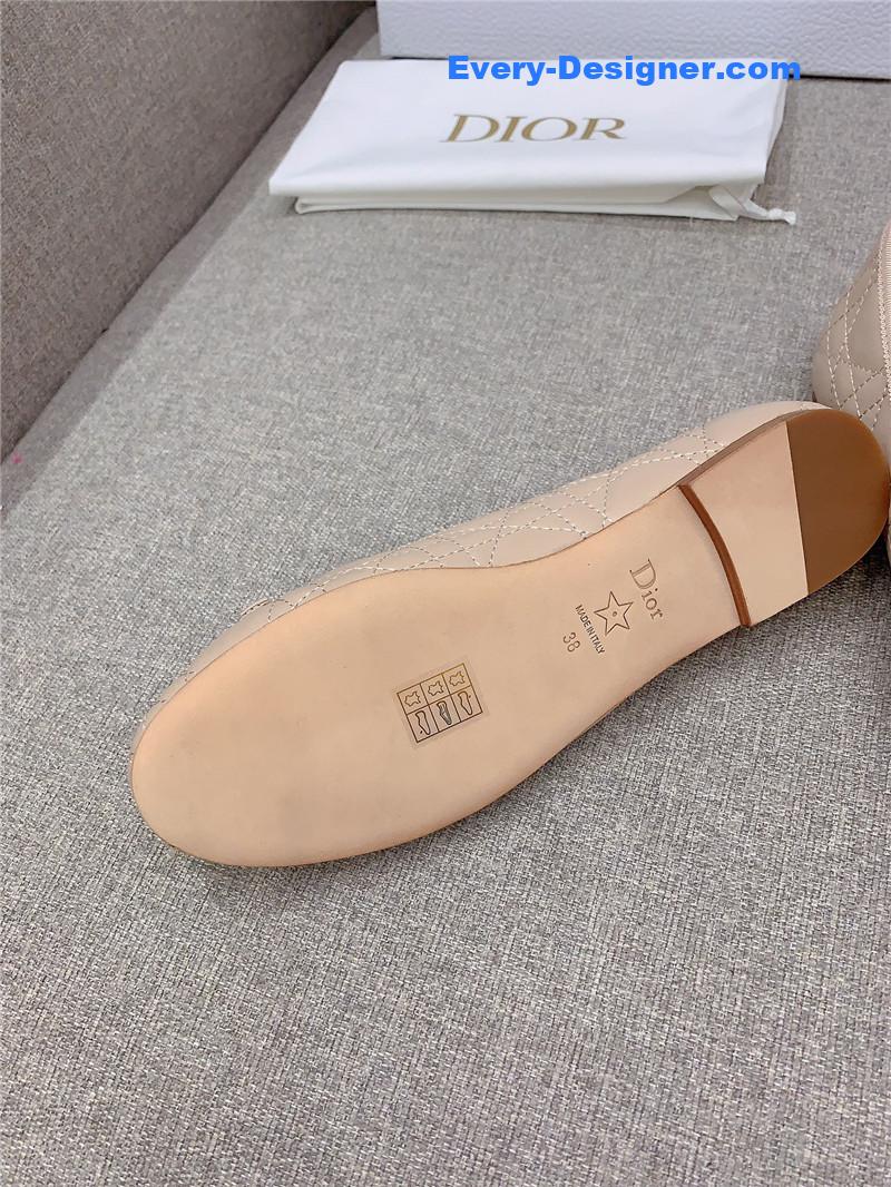 d10r new D1am0nd pearl flat shoes