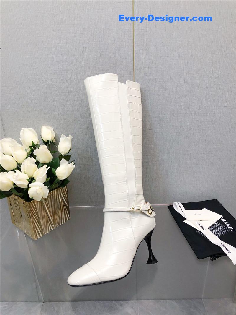 Ch**el new crocodile pattern high heel boots