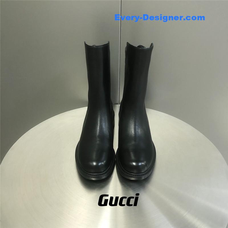 Gvc*1 horsebit gg leather ankle boots