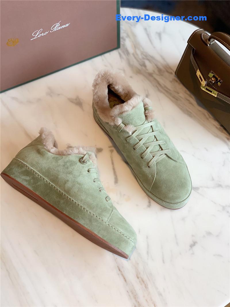 L0r0 P1ana cashmere retro casual shoes