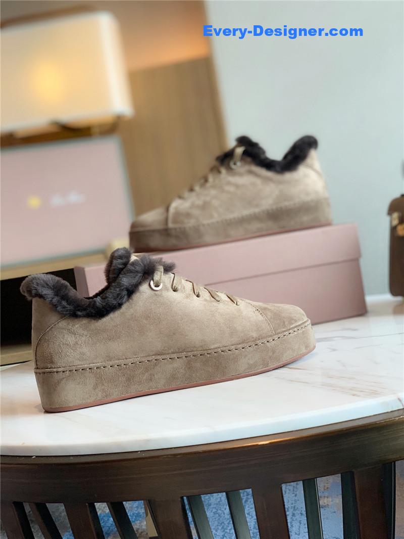 L0r0 P1ana cashmere retro casual shoes