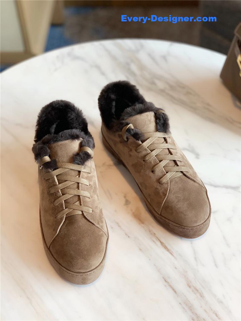 loro piana cashmere retro casual shoes