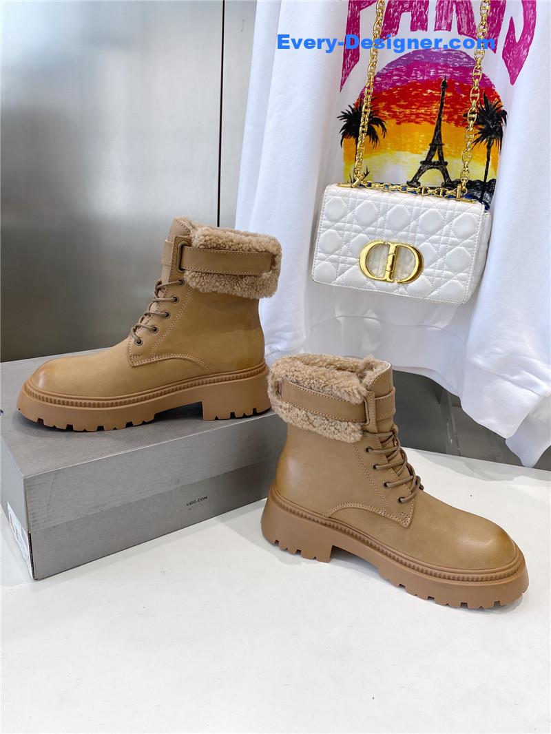 UGG Shearling Lace-Up Boots