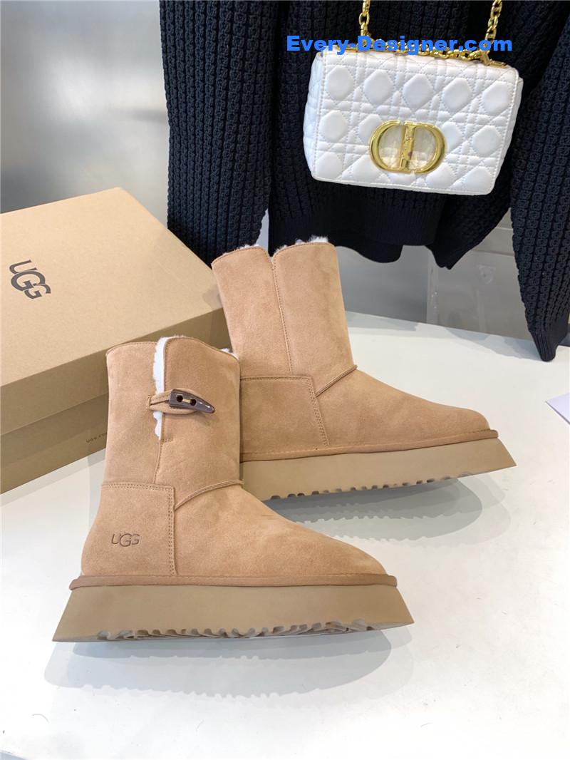 UGG new horn buckle snow boots