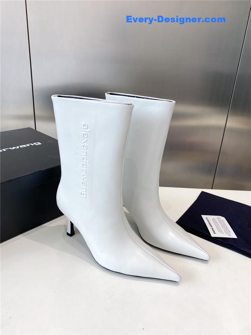 Alexander Wang Delphine 90mm White Boots