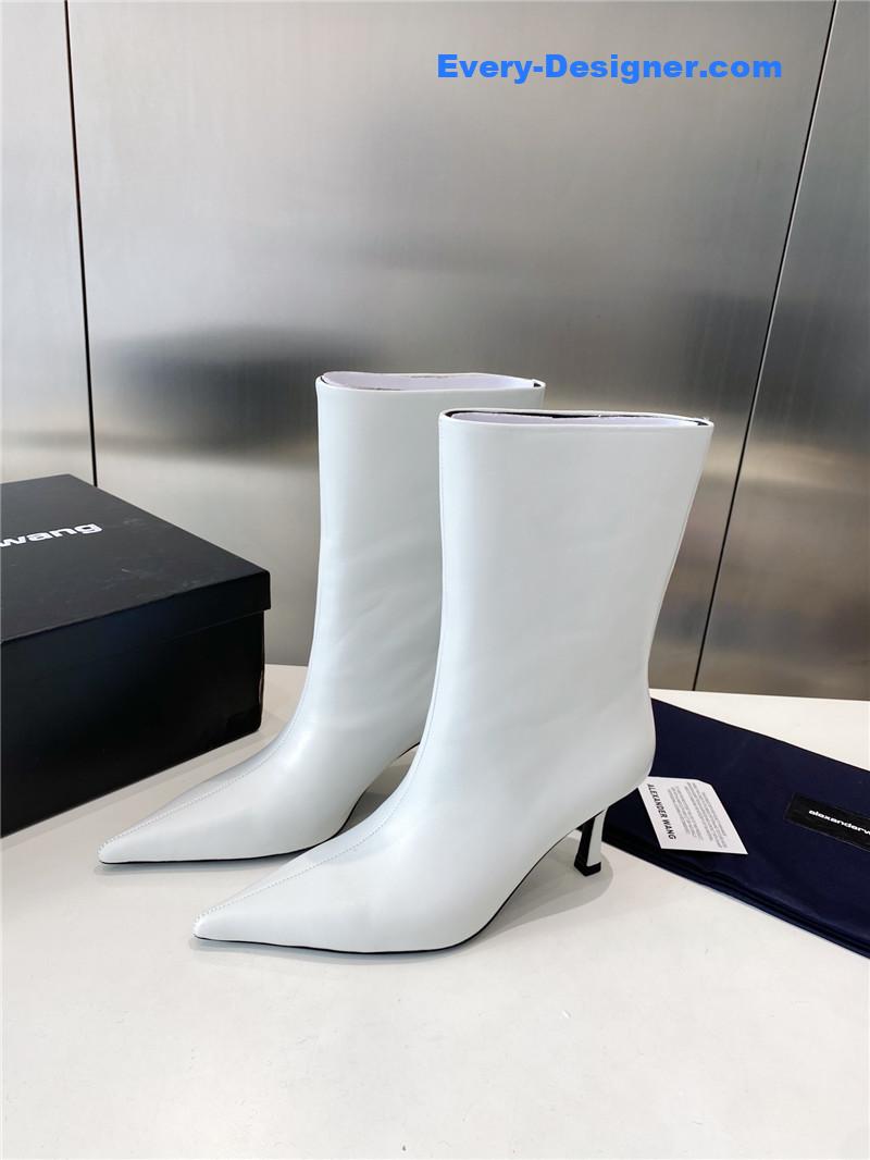 Alexander Wang Delphine 90mm White Boots