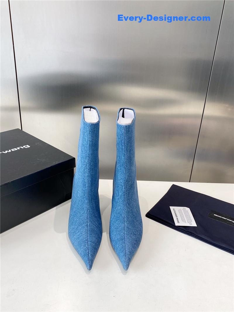 Alexander Wang Delphine 90mm denim boots women