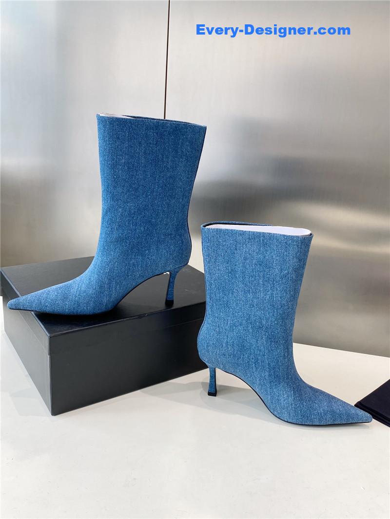 Alexander Wang Delphine 90mm denim boots women