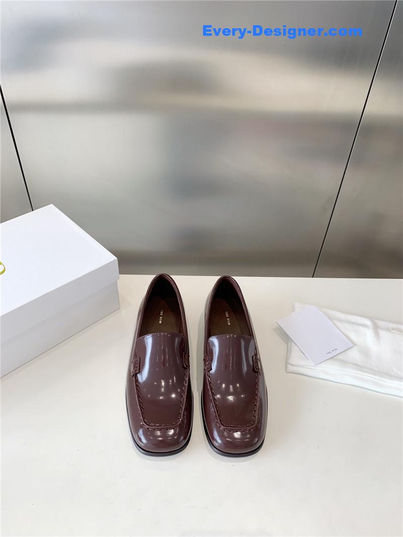 the row slip-on loafers
