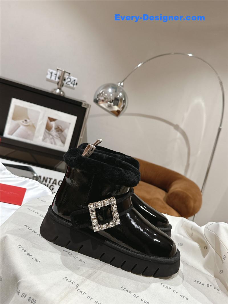 Roger Vivier Viv’ Shearling Winter Boots