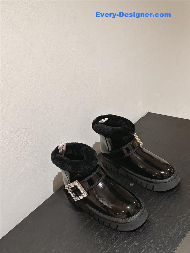 Roger Vivier Viv’ Shearling Winter Boots