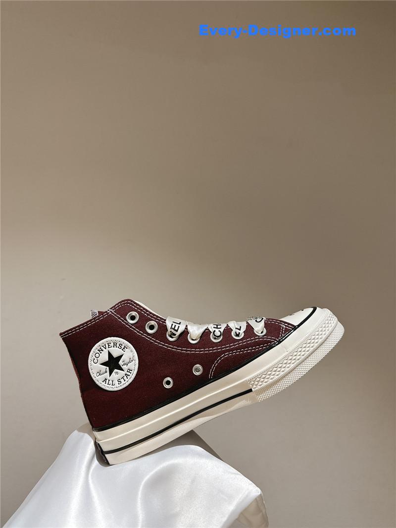 Ch**el co-branded converse canvas shoes