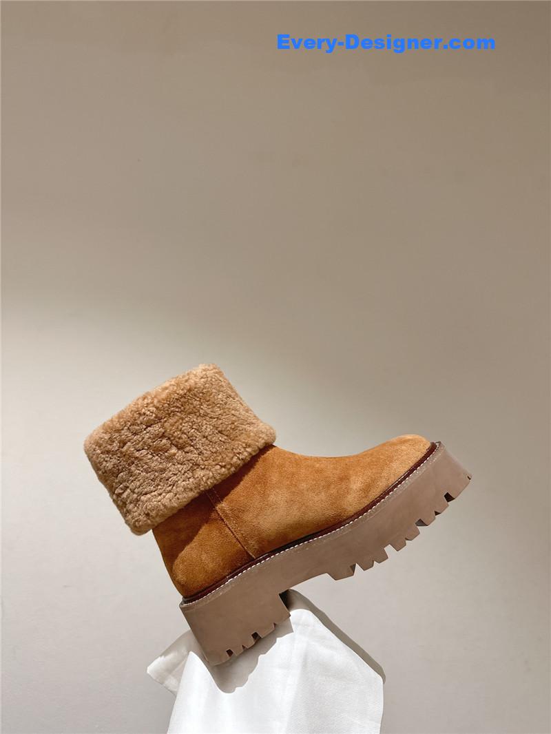 Ce1i*e bulky cropped boot brown