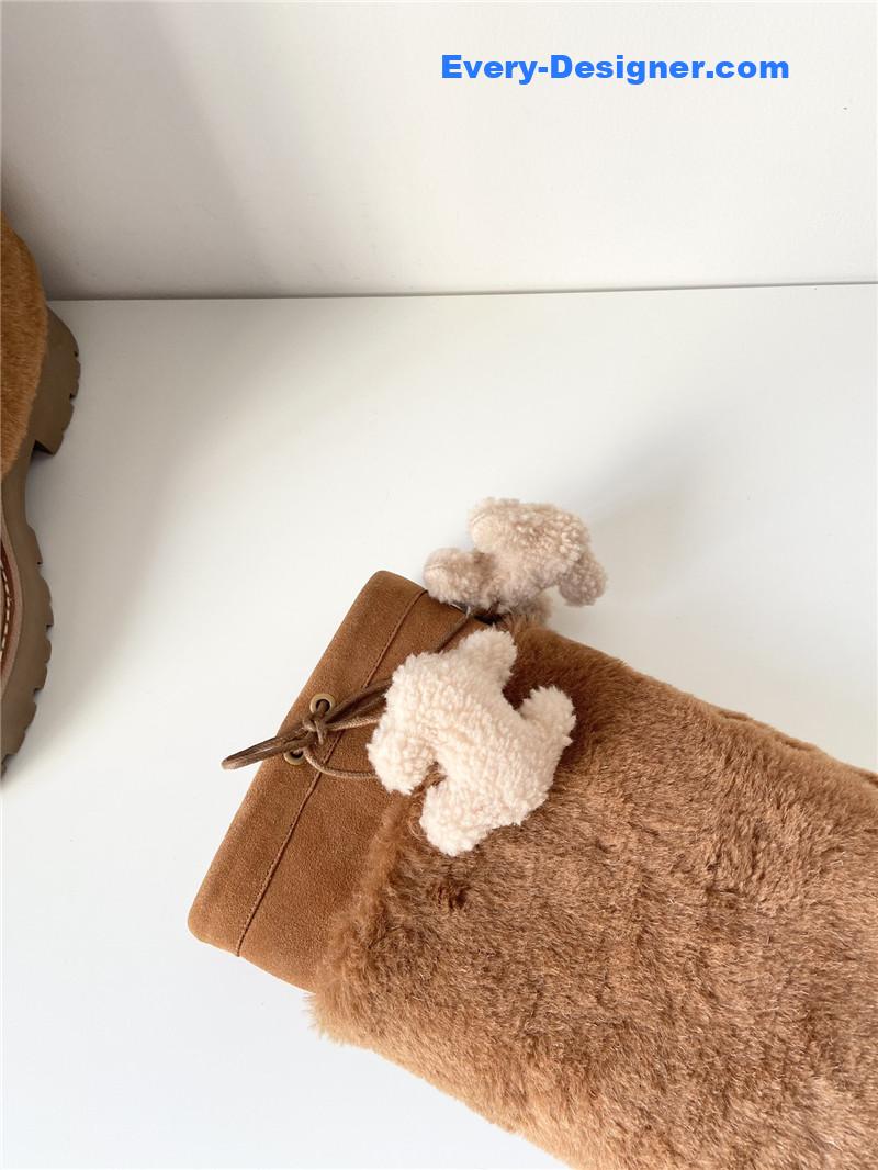 Ce1i*e suede bulky high boot in brown