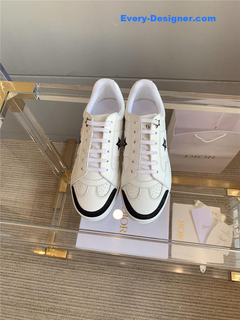 D10r star calfskin low top sneakers