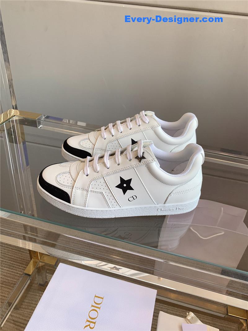 D10r star calfskin low top sneakers