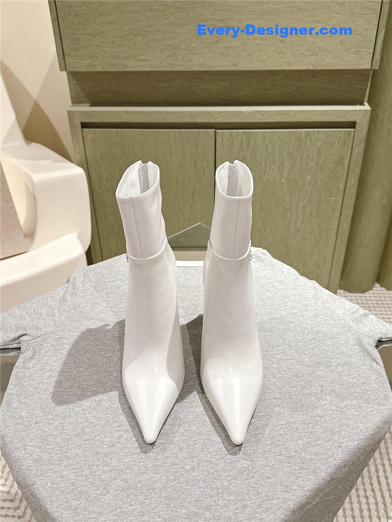 J1m*y Ch00 cycas 80 lambskin ankle boots in white