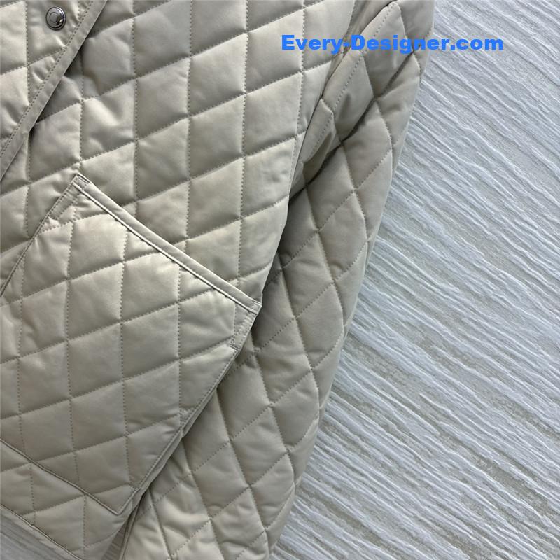 L0r0 P1ana lapel reversible quilted jacket replicas clothes