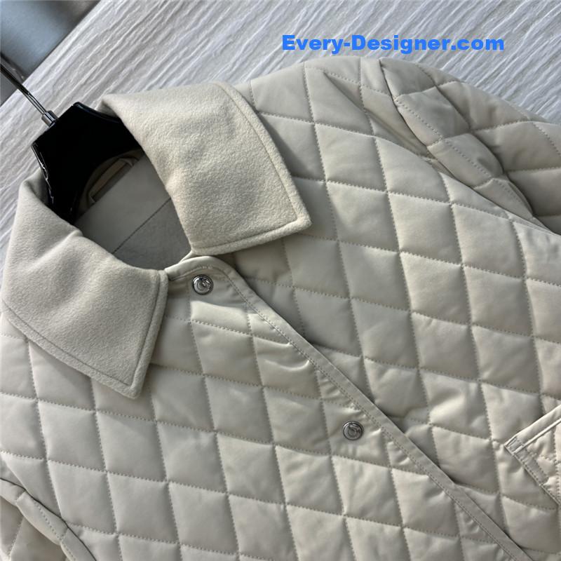 L0r0 P1ana lapel reversible quilted jacket replicas clothes
