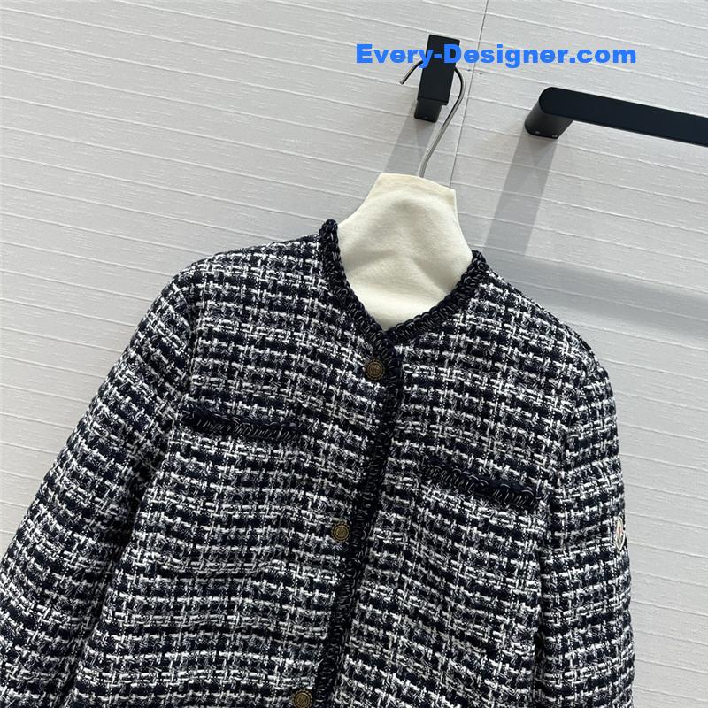 Moncler tweed woven jacket down jacket replicas clothes