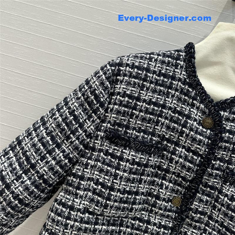 Moncler tweed woven jacket down jacket replicas clothes