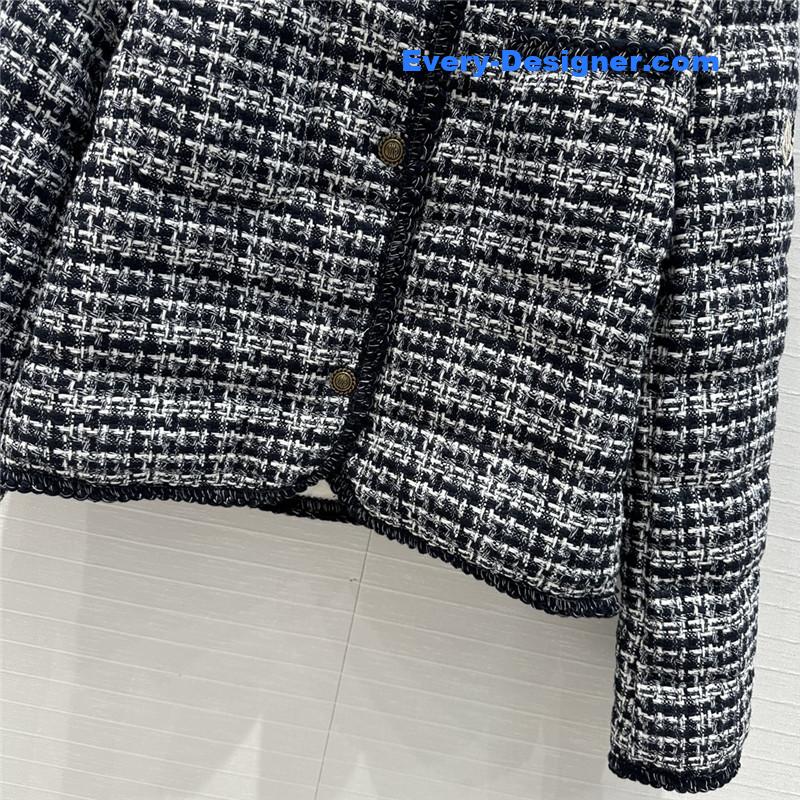 Moncler tweed woven jacket down jacket replicas clothes