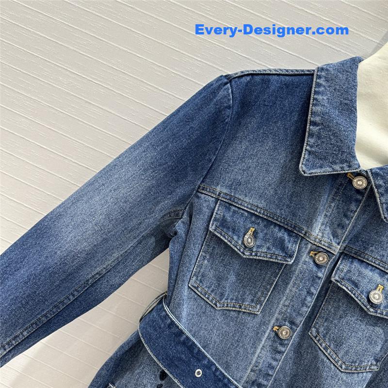 D10r jacquard knitted hooded cardigan replica designer clothes