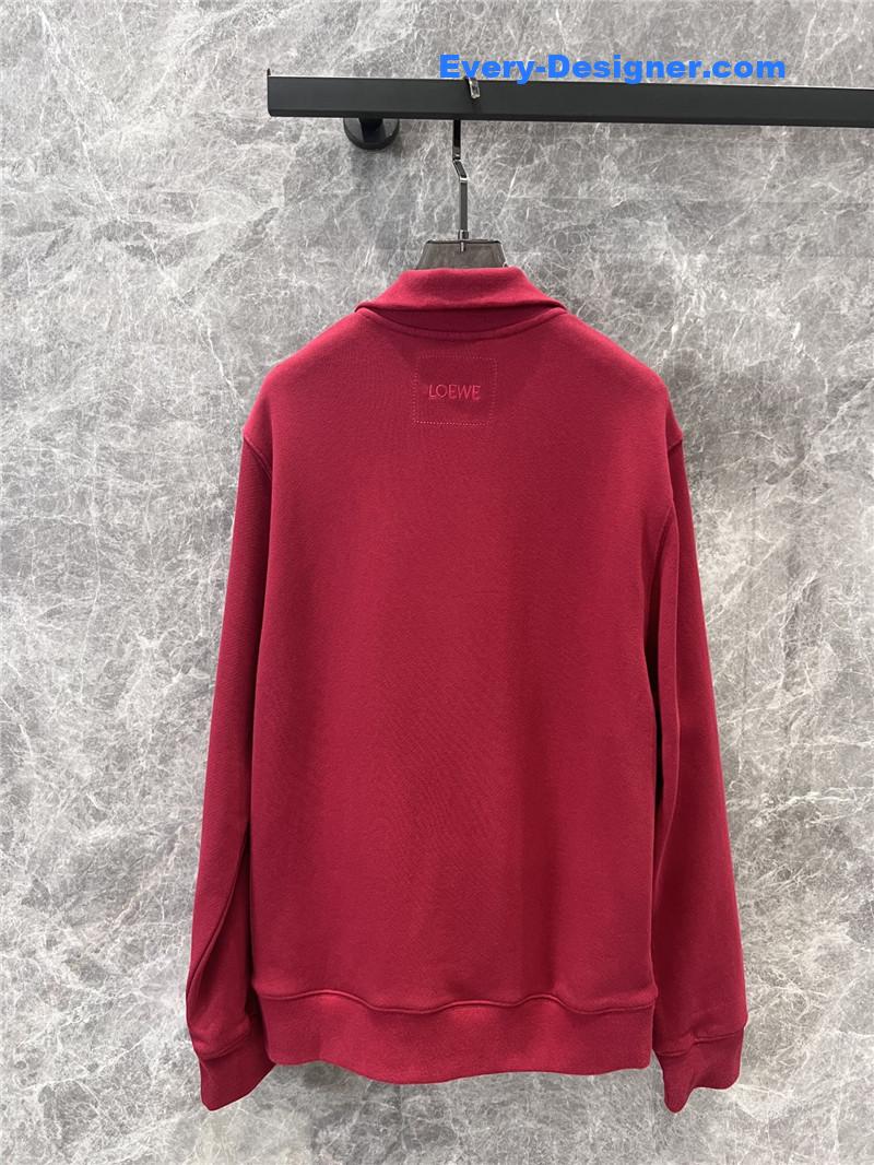 L0ew* half zip stand collar pullover sweatshirt replicas clothes