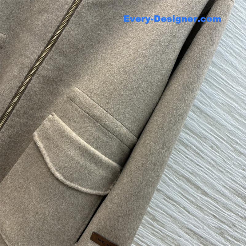 L0r0 P1ana wool tweed coat replica d&g clothing