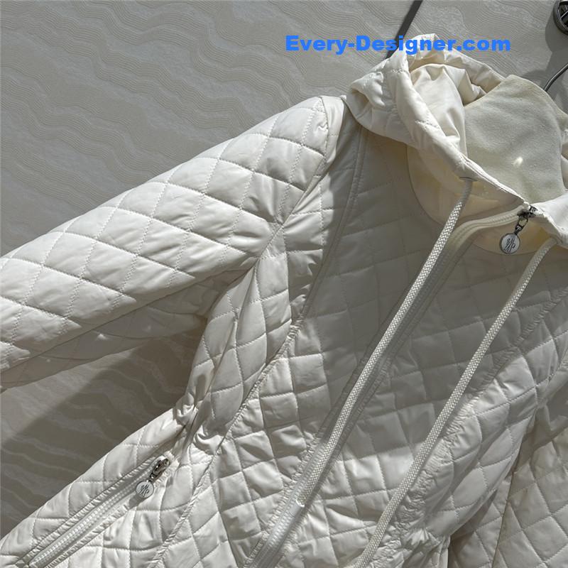 Moncler Bagnac Off-white Long Down Jacket